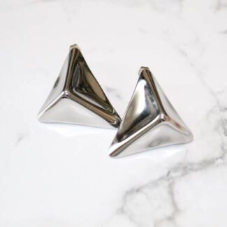 Geometric Silver-Plated Earrings